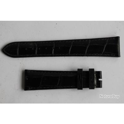 Bracelet Montre Patek Philippe Cuir Noir 20mm - Référence 48709 - Occasion