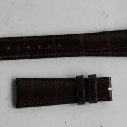 PATEK PHILIPPE Bracelet pour montre cuir brun brillant 20 mm