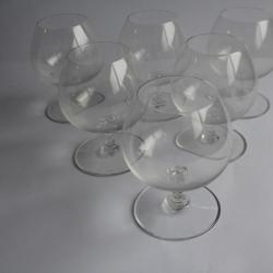 BACCARAT 6 Verres à cognac cristal