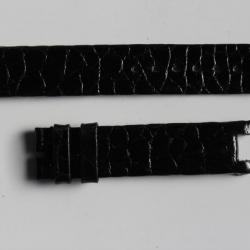 Bracelet pour montre Brasport croco vernis noir 17 mm