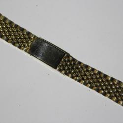 Bracelet montre acier doré 18 mm