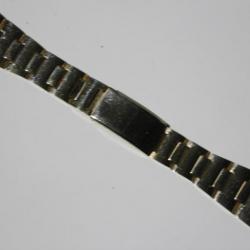 Bracelet montre acier doré 17 mm