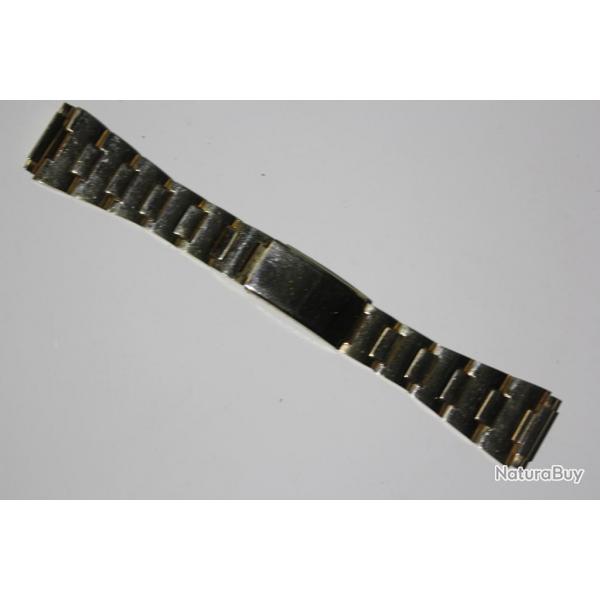 Bracelet montre acier dor 17 mm