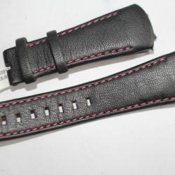 TechnoMarine bracelet pour montre cuir noir 25 mm