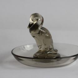 LALIQUE Baguier cristal teinté Canard
