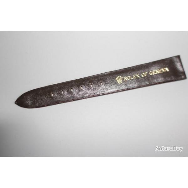 ROLEX partie de bracelet pour montre croco brun 17 mm