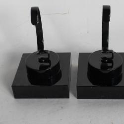 Paire de présentoirs pour montres noir