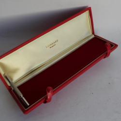 LOMBARD Écrin pour montre et bijoux cuir rouge