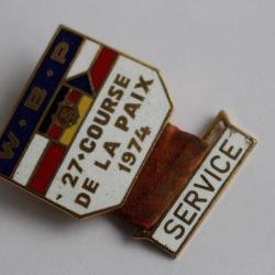 Insigne cyclisme W.B.P. Varsovie Berlin Prague Course de la Paix 1974