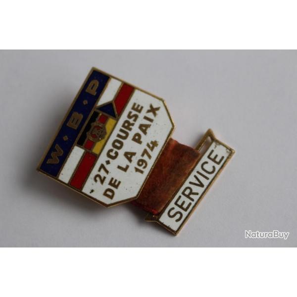 Insigne cyclisme W.B.P. Varsovie Berlin Prague Course de la Paix 1974
