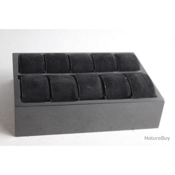 Prsentoir pour 10 montres laqu noir Tissot