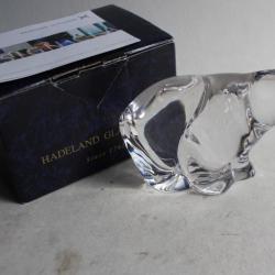 HADELAND GLASSVERK Ours polaire cristal