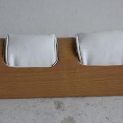 Présentoir pour 2 montres bois