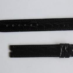 VAN CLEEF & ARPELS Bracelet pour montre cuir noir 14 mm