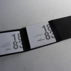 ALPINA garantie vierge + mode d'emploi pour montre