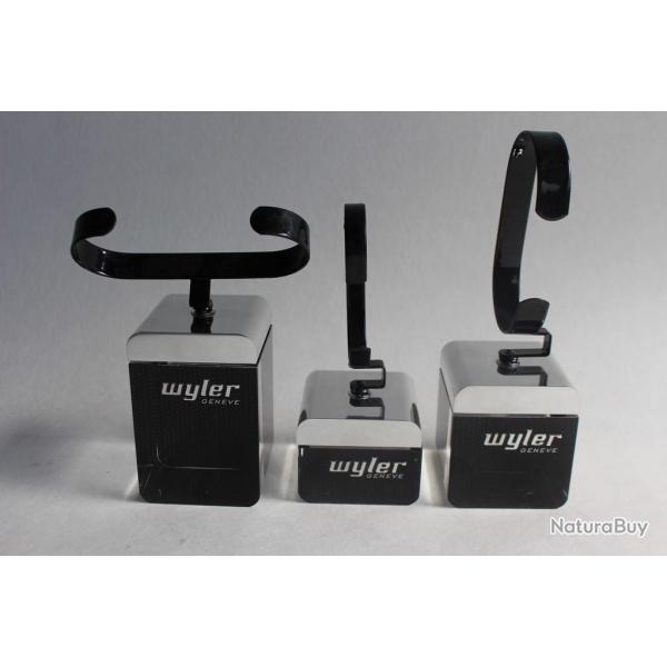 WYLER Trois prsentoirs pour montres