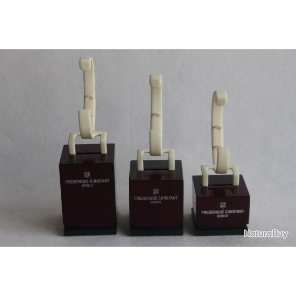 FREDERIQUE CONSTANT Trois prsentoirs pour montres