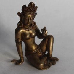 Sculpture bronze Divinité indienne Indra