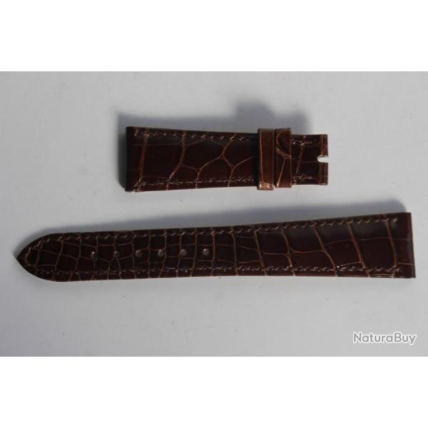 PATEK PHILIPPE Bracelet pour montre cuir brun 21 mm