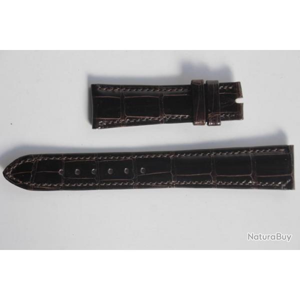 PATEK PHILIPPE Bracelet pour montre brun fonc brillant 19 mm