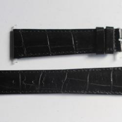 PATEK PHILIPPE Bracelet pour montre noir brillant 20 mm