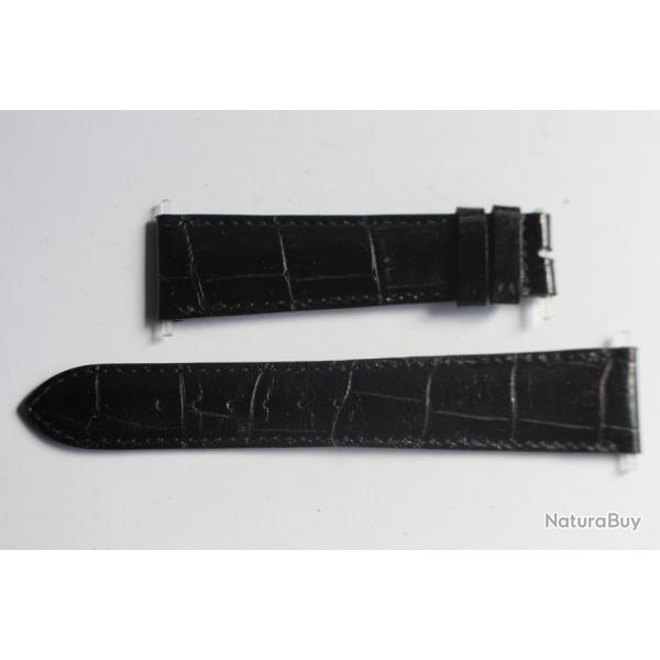 PATEK PHILIPPE Bracelet pour montre noir brillant 20 mm