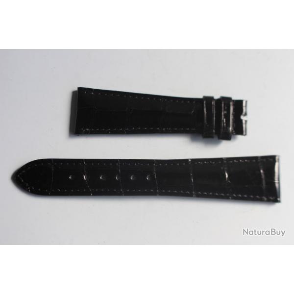 PATEK PHILIPPE Bracelet pour montre noir brillant 21 mm