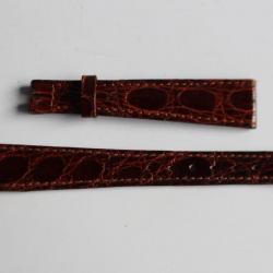OMEGA Bracelet pour montre croco brun 15 mm