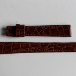 OMEGA Bracelet pour montre croco brun 12 mm