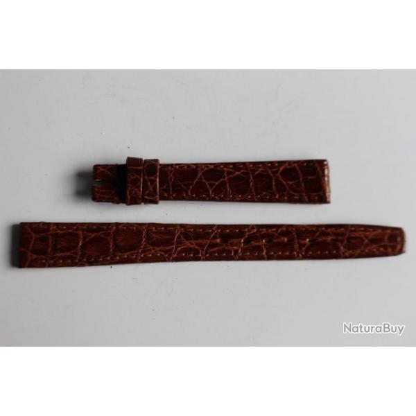 OMEGA Bracelet pour montre croco brun 12 mm