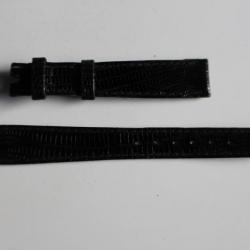 OMEGA Bracelet pour montre lézard noir 13 mm