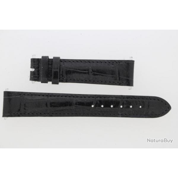 PATEK PHILIPPE Bracelet pour montre cuir noir 16 mm