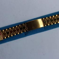 Bracelet montre acier doré 22 mm design 1970 FS americ