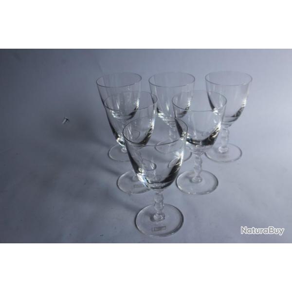 SAINT LOUIS 6 Verres a pieds cristal Paradis