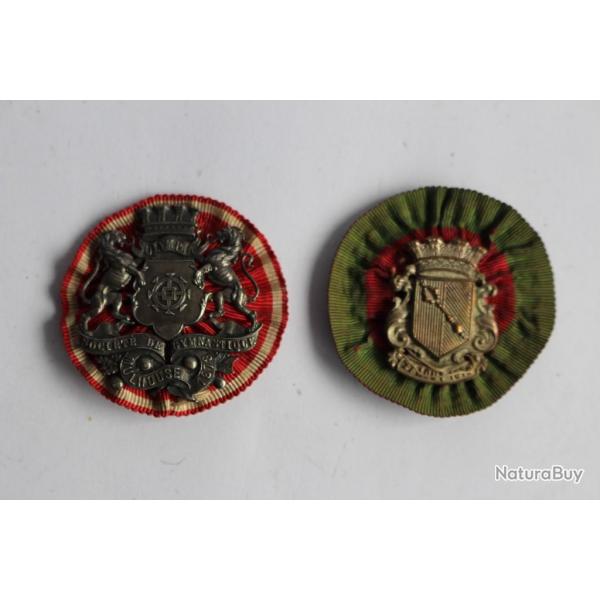Insignes Socit de gymnastique Mulhouse 1878 1876