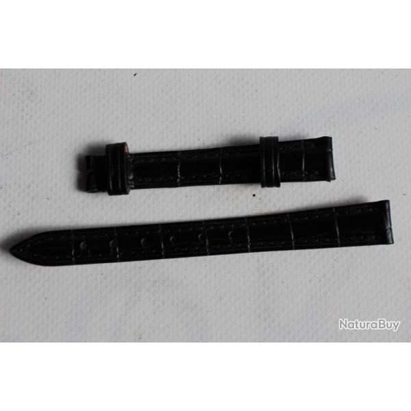 FREDERIQUE CONSTANT Bracelet montre crocodile noir 12 mm