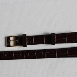 FREDERIQUE CONSTANT Bracelet montre crocodile brun 12 mm