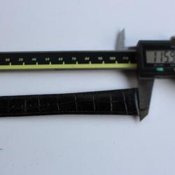 PATEK PHILIPPE Bracelet pour montre cuir noir 25 mm