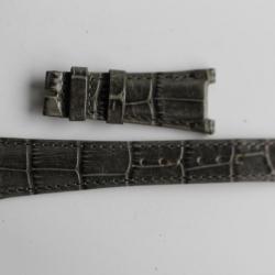 PATEK PHILIPPE Bracelet pour montre cuir gris 20 mm