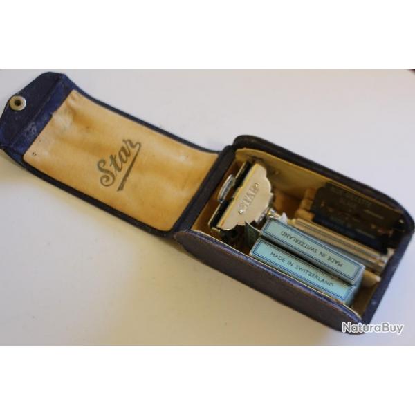 Ancien rasoir STAR + lames + tui