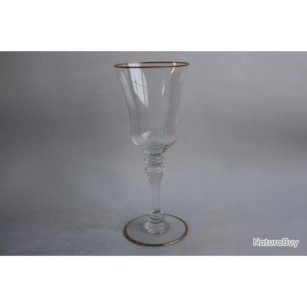 BACCARAT Grand verre cristal VIenne liser or