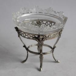 Salière argent et cristal Victoires ailées