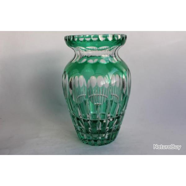 Vase cristal taill