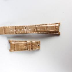 PATEK PHILIPPE Bracelet montre cuir caramel 21 mm