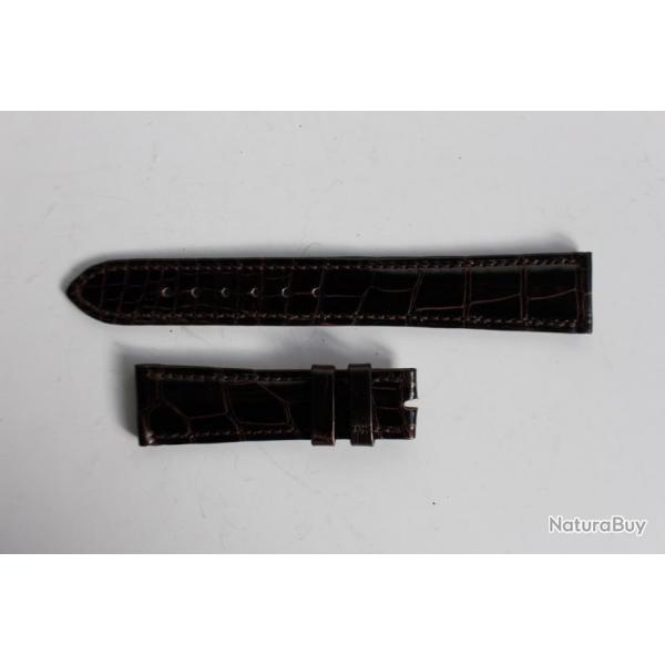 PATEK PHILIPPE Bracelet pour montre cuir brun fonc 19 mm