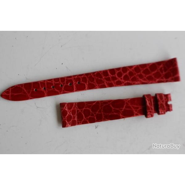PATEK PHILIPPE Bracelet pour montre femme cuir rouge 14 mm