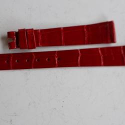 PATEK PHILIPPE Bracelet pour montre femme cuir rouge 14 mm