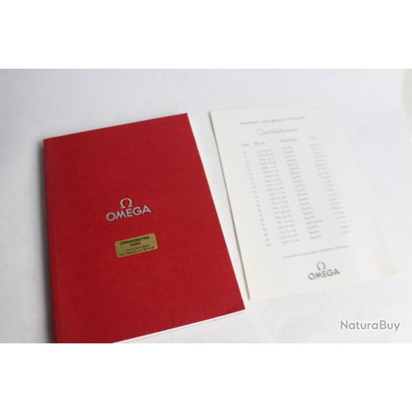Catalogue Montres OMEGA + prix 2000 en Francs Suisses