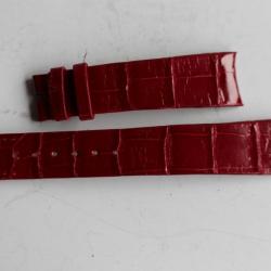 PATEK PHILIPPE Bracelet pour montre cuir rouge 17 mm