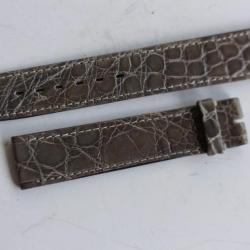 OMEGA Bracelet pour montre croco gris 17 mm